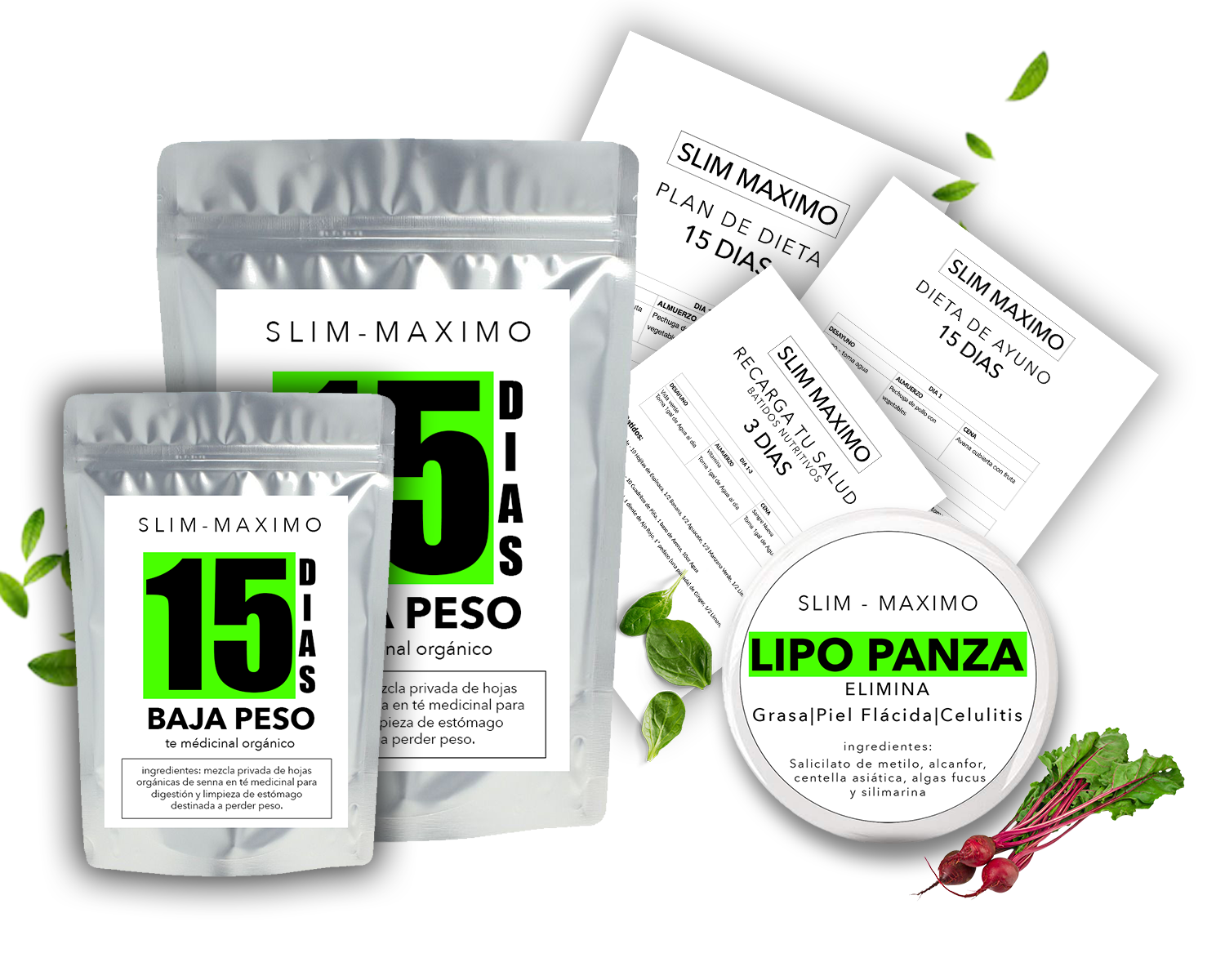 El Baja Peso Kit + 3 Dietas Gratis!
